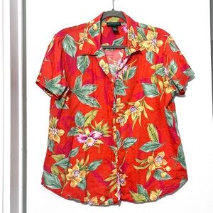 Ralph Lauren linen Hawaiian shirt